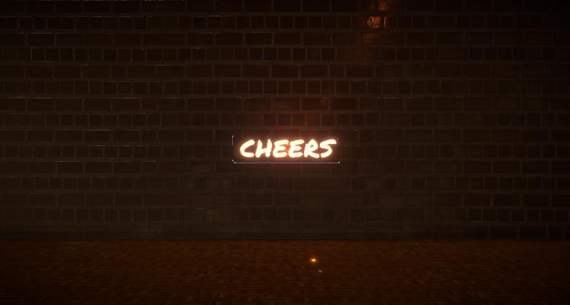 Néon LED — « CHEERS »