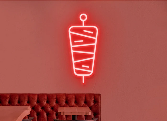 Néon LED personnalisé Néon Kebab – L’enseigne street-food qui attire l’œil - Restaurant - Création LumiNéon