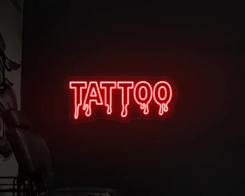 Néon LED personnalisé Néon “TATTOO” – Signalétique lumineuse pour tattoo shop - Décoration - Création LumiNéon
