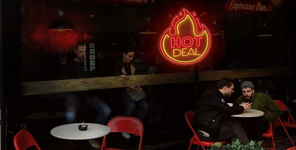 Néon LED personnalisé Néon LED personnalisé "Hot Deal" pour bar & restaurant - Bar - Création LumiNéon
