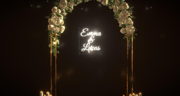Néon LED — « Emma / & / Lucas »